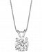 Diamond Solitaire 18" Pendant Necklace (2 ct. t. w. ) in 14k White Gold