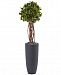 Nearly Natural 3.5' English Ivy Uv-Resistant Indoor/Outdoor Artificial Tree in Gray Cylinder Planter