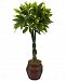 Nearly Natural 4.5' Money Artificial Tree in Mixed-Pattern Planter