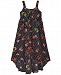 Sequin Hearts Floral-Print Lace-Up Maxi Dress, Big Girls
