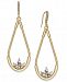 I. n. c. Gold-Tone Crystal Elongated Drop Earrings, Created for Macy's