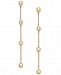 I. n. c. Gold-Tone Ball & Crystal Linear Drop Earrings, Created for Macy's