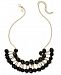 I. n. c. Gold-Tone Stick & Ball Statement Necklace, 19" + 3" extender, Created for Macy's