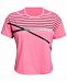 Under Armour Big Girls Charged Cotton Finale Cut-Out T-Shirt