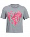 Under Armour Big Girls Charged Cotton Heart Graphic-Print T-Shirt