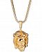 Men's Jesus 24" Pendant Necklace in 18k Gold-Plated Sterling Silver