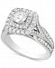 Diamond Elevated Halo Engagement Ring (1-1/2 ct. t. w. ) in 14k White Gold