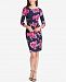 Jessica Howard Petite Floral-Print Sheath Dress