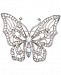 Nina Silver-Tone Crystal Open Butterfly Pin