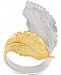 Giani Bernini Two-Tone Leaf Wrap Ring in Sterling Silver & 18k Gold-Plate, Created for Macy's
