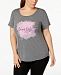 Ideology Plus Size Live Life Graphic T-Shirt, Created for Macy's