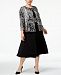Jessica Howard Plus Size Midi Dress & Paisley Jacket