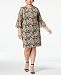 Jessica Howard Plus Size Bell-Sleeve Lace Dress