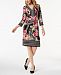 Jm Collection Mixed-Print Shift Dress, Created for Macy's