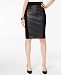 I. n. c. Faux Leather Ponte-Knit Pencil Skirt, Created for Macy's
