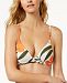 Vince Camuto Printed Strappy-Back Bikini Top Women's Swimsuit