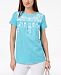 Charter Club Cotton Floral-Print T-Shirt, Created for Macy's