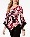 Alfani Printed Pointed Hem Top, Created For Macy's