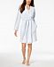 Charter Club Cotton Embroidered-Trim Robe, Created for Macy's