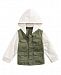 First Impressions Baby Boys Layered-Look Hooded Twill Cotton Jacket, Created for Macy's