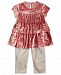 First Impressions Baby Girls 2-Pc. Crushed-Velvet Tunic & Leggings Set, Created for Macy's