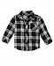 First Impressions Baby Boys Flannel Plaid Cotton Shirt, Created for Macy's