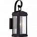 TML8405K - Quoizel Lighting - Trumbull - 1 Light Outdoor Wall Mount Mystic Black Finish with Clear Seedy Glass - Trumbull
