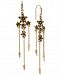 Rachel Rachel Roy Gold-Tone Pave Flower & Spike Chandelier Earrings