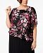 Alex Evenings Plus Size Tiered Top