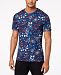 Michael Kors Men's Slim-Fit Floral Graphic T-Shirt