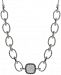 Giani Bernini Cubic Zirconia Pave 18" Statement Necklace in Sterling Silver, Created for Macy's
