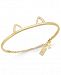 kate spade new york Gold-Tone Cat Ear Bangle Bracelet