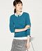 Charter Club Pure Cashmere Embellished Layered-Look Sweater, Created for Macy's