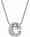 Alex Woo Diamond Initial "e" 16" Pendant Necklace (1/10 ct. t. w. ) in 14k White Gold