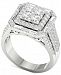 Diamond Square Halo Engagement Ring (1-3/4 ct. t. w. ) in 14k White Gold