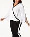 I. n. c. Plus Size Contrast-Trim Surplice Top, Created for Macy's
