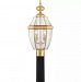 NY9042B - Quoizel Lighting - Newbury - 2 Light Post Lantern Polished Brass Finish with Clear Beveled Glass - Newbury