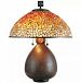 TF6825CN - Quoizel Lighting - Pomez - Two Light Table Lamp Cinnamon Finish with Agate Stone Shade - Pomez