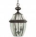 NY1178AC - Quoizel Lighting - Newbury - 2 Light Medium Hanging Lantern Aged Copper Finish with Clear Beveled Glass - Newbury