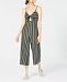Project 28 Nyc Tie-Front Striped Jumpsuit