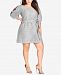 City Chic Trendy Plus Size Cotton Embroidered Dress