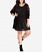 City Chic Trendy Plus Size Embroidered Dress