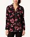 Alfani Printed Piped Blouse, Created for Macy's