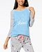 Jenni by Jennifer Moore Raglan-Sleeve Graphic Pajama Top, Created for Macy's