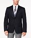 Ryan Seacrest Distinction Men's Modern-Fit Stretch Navy Pindot Knit Sport Coat, Created for Macy's