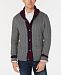 Club Room Men's Contrast Shawl-Collar Cardigan Sweater, Created for Macy's