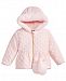 S. Rothschild Little Girls Hooded Quilted Jacket with Mittens