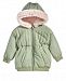 First Impressions Baby Girls Hooded Parka with Faux-Fur Trim, Created for Macy's