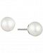 Carolee Silver-Tone Freshwater Pearl (10mm) Stud Earrings