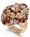 Charter Club Gold-Tone Stone Cluster Stretch Ring, Created for Macy's
